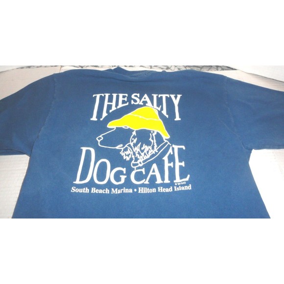 Vintage The Salty Dog Cafe Hilton Head Island Men's T-Shirt Size: Medium READ - Picture 7 of 9